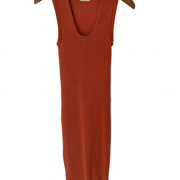 Frank And Oak Rust Knit Midi Dress – Size S - Picture 2 of 5